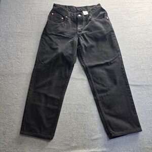 Levis 550 Relaxed Fit Husky Black Denim Jeans Mens W31 L27 Vintage 409504159